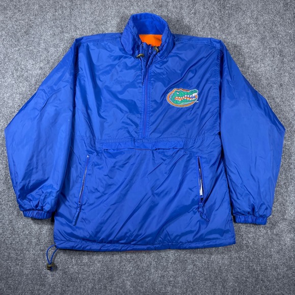 Champion Other - Florida Gators Champion Windbreaker Jacket Mens Small Blue Fleece Lined Half Zip